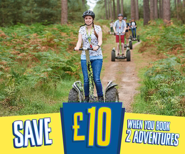 Go Ape Thetford - Save £10 on a second adventure promo panel
