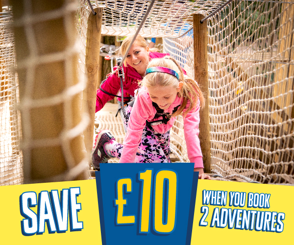 Go Ape Moors Valley - Save £10 on a second adventure promo panel